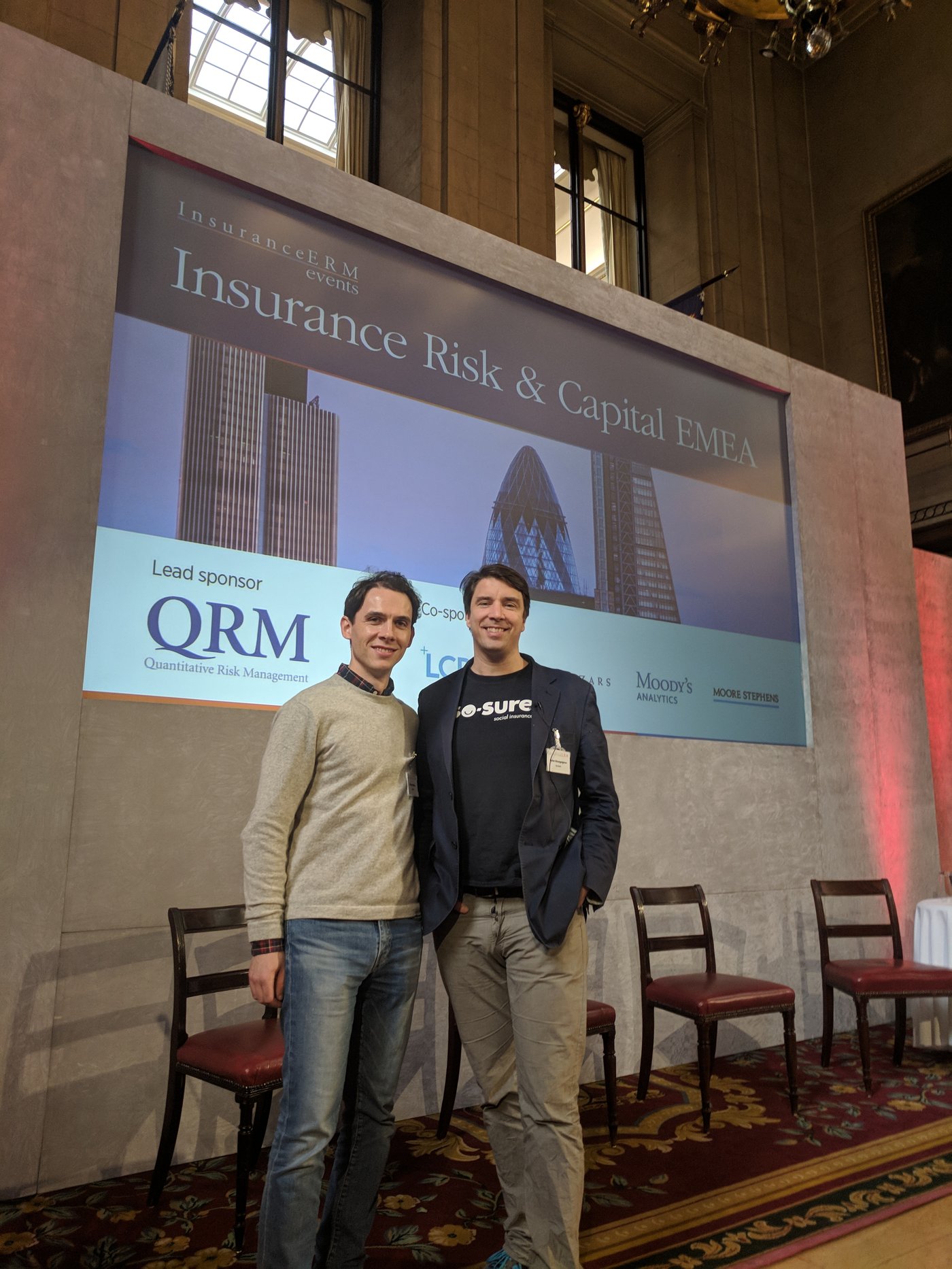 Dylan Bourguignon presenting on insurers and purpose